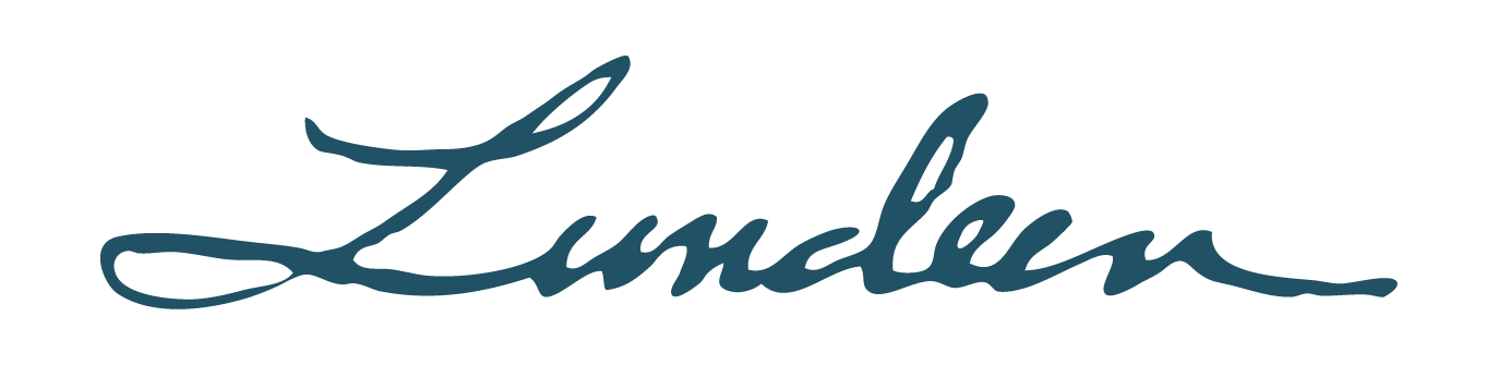 Lundeen Script Logo Dark Blue