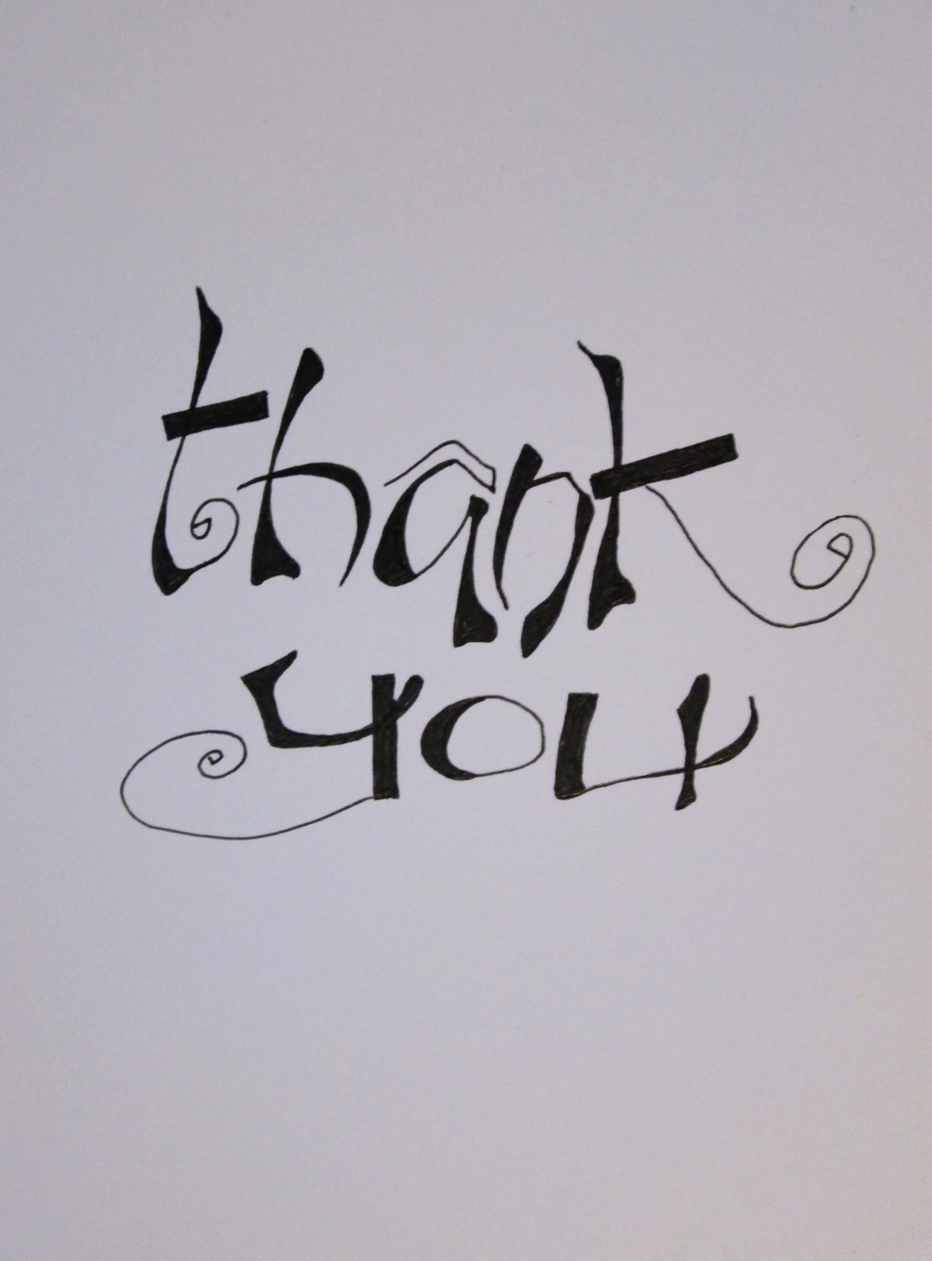 Greeting card, March 2015, pen