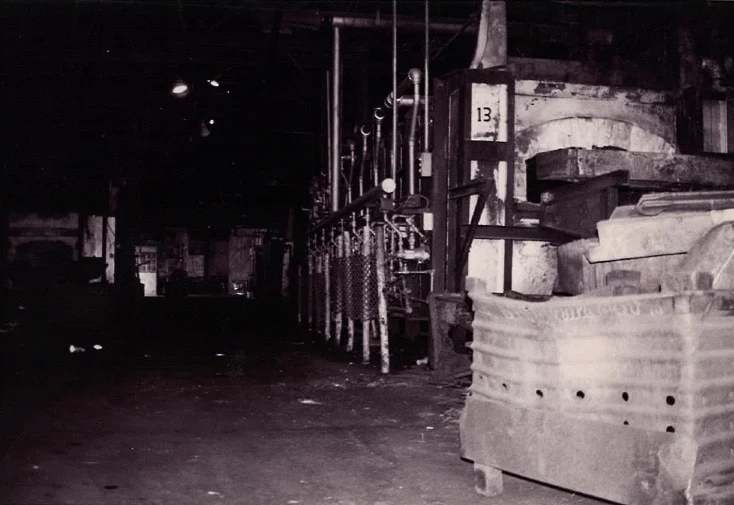 Endicott Forging Series includes 12 photographs total... two above and seven below shown here, 8" x 10" each, 2001, gelatin silver prints