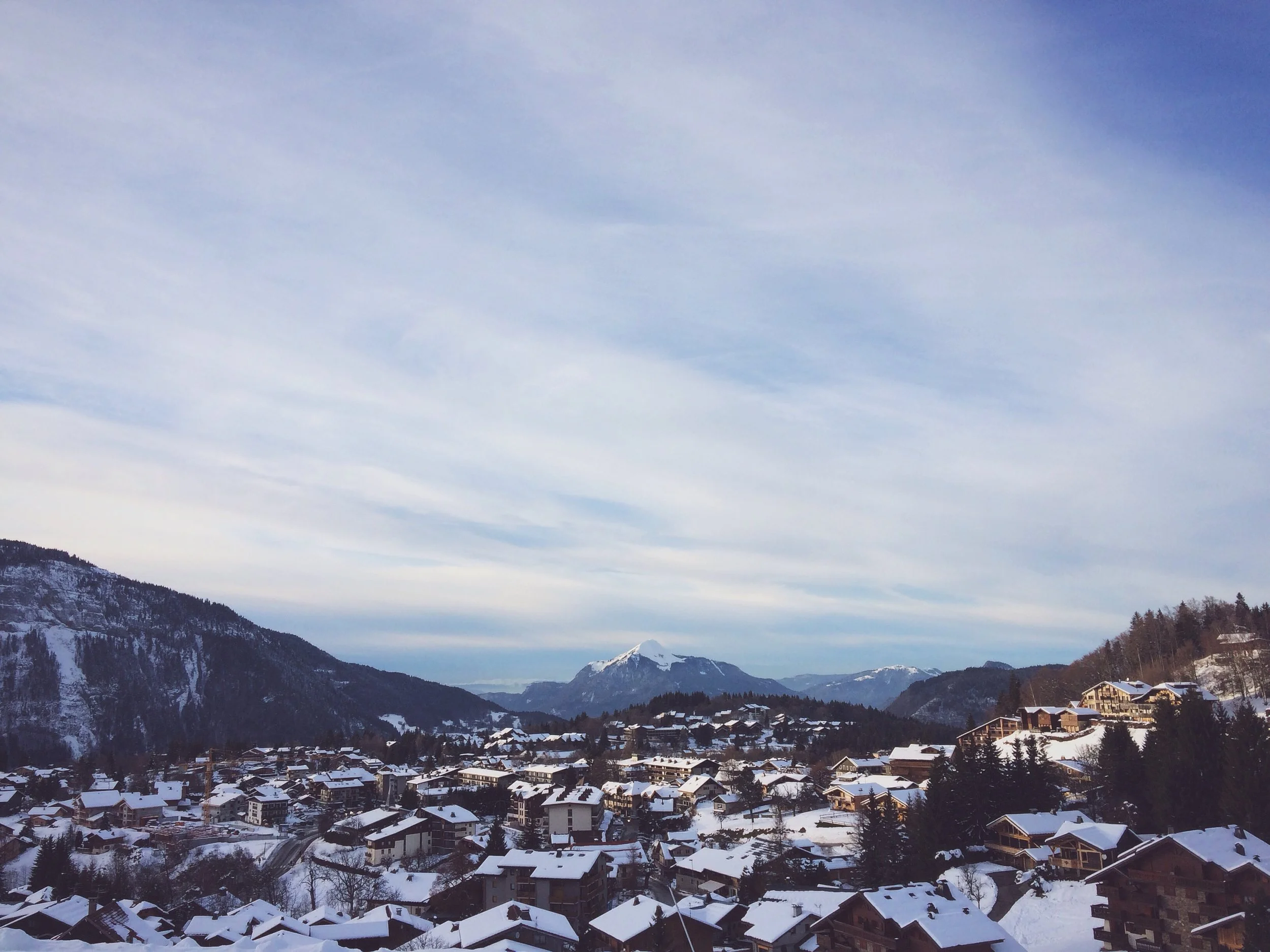 Charm of French alpine village