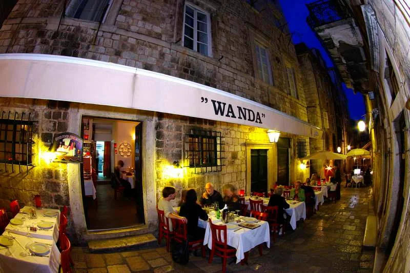 Restaurants, one after the other, line the walled city's narrow passages.&nbsp;Photo credit Wanda