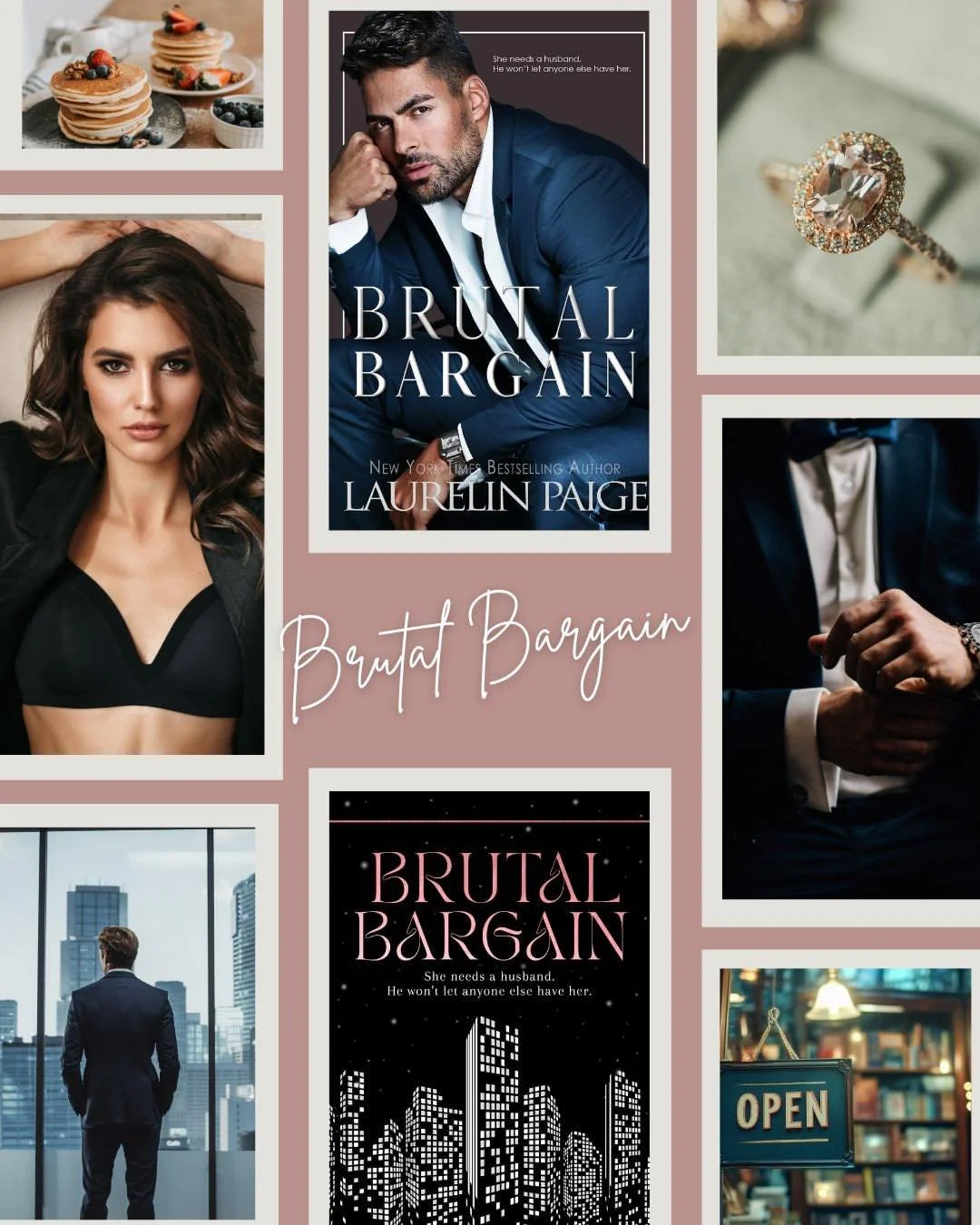 A marriage of convenience, enemies to lovers story with off the charts banter and spicy scenes in between&hellip;have you met Adly &amp; Ax yet?! 😍🔥🫠⁣
⁣
💗 Brutal Bargain is available in Amazon, Apple Books, Nook, Kobo, Google Play, US Kindle Unli