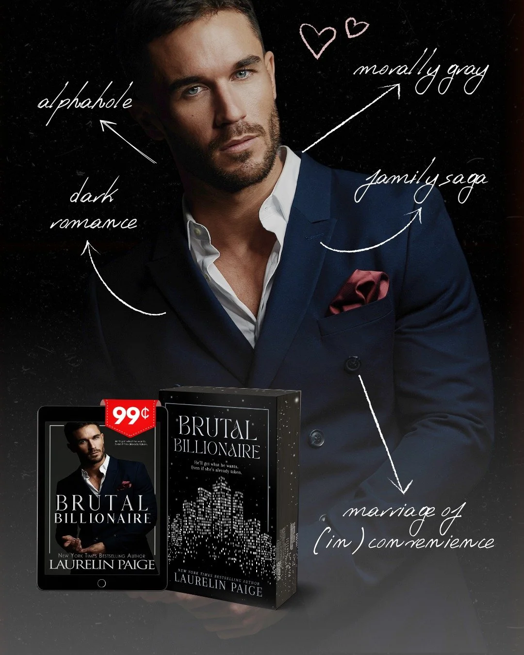 🔥 𝐋𝐀𝐒𝐓 𝐂𝐇𝐀𝐍𝐂𝐄 &mdash; 𝟗𝟗&cent;! 🔥

If you love dark, forbidden, obsessive romance&hellip; this one will OWN you.

𝑊ℎ𝑎𝑡 𝑡𝑜 𝑒𝑥𝑝𝑒𝑐𝑡&hellip;
✔️ imagined love triangle
✔️ boss/employee
✔️ forbidden
✔️ morally gray
✔️ marriage of (