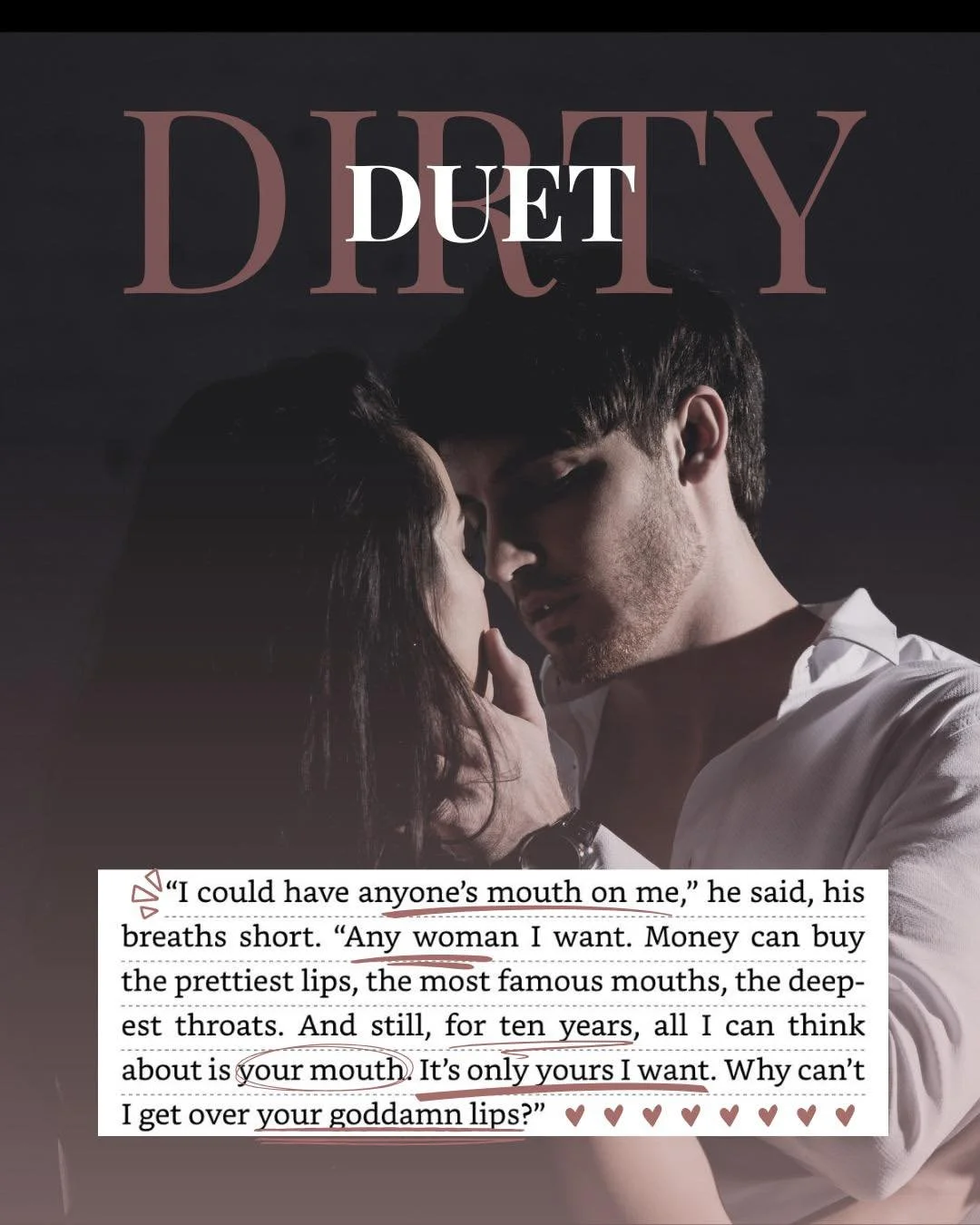 An alphahole who plays dirty&hellip;
A girl he was 𝘯𝘦𝘷𝘦𝘳 supposed to want&hellip;
A second chance he refuses to lose again.

If you love a &ldquo;𝘀𝗵𝗲&rsquo;𝘀 𝗺𝗶𝗻𝗲, 𝗲𝗻𝗱 𝗼𝗳 𝗱𝗶𝘀𝗰𝘂𝘀𝘀𝗶𝗼𝗻&rdquo; hero who knows your body, your he