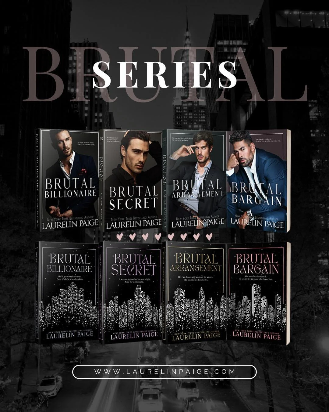 Have you met the men of the Sebastian Universe yet? 🖤🔥

Step into a high-powered, sensual, and unapologetically brutal world where desire is dangerous and control is everything.

Meet the Brutal Billionaires&mdash;
Holt. Reid. Alex. Axel.

📱📚🎧 A