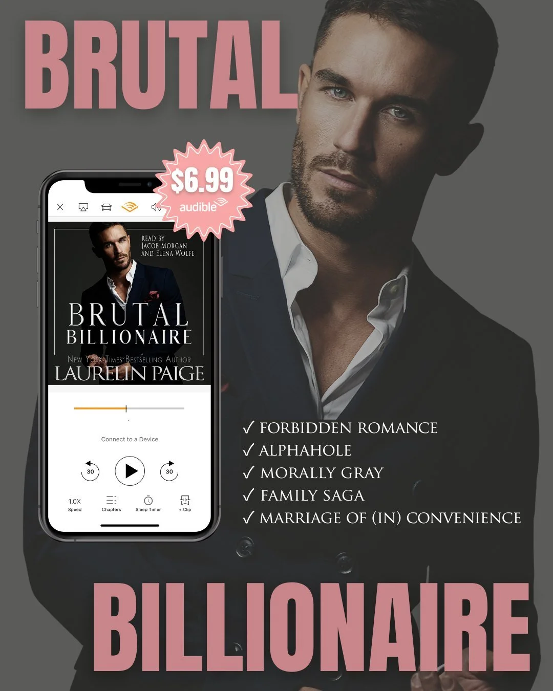 🎧 𝗔𝗟𝗣𝗛𝗔𝗛𝗢𝗟𝗘 𝗔𝗨𝗗𝗜𝗢𝗕𝗢𝗢𝗞 𝗔𝗟𝗘𝗥𝗧 🎧

Holt Sebastian doesn&rsquo;t share.
He doesn&rsquo;t compromise.
And he doesn&rsquo;t lose.

𝗕𝗥𝗨𝗧𝗔𝗟 𝗕𝗜𝗟𝗟𝗜𝗢𝗡𝗔𝗜𝗥𝗘 is part of 𝗔𝘂𝗱𝗶𝗯𝗹𝗲&rsquo;𝘀 𝗝𝗮𝗻𝘂𝗮𝗿𝘆 𝗠𝗼𝗻𝘁𝗵𝗹𝘆 