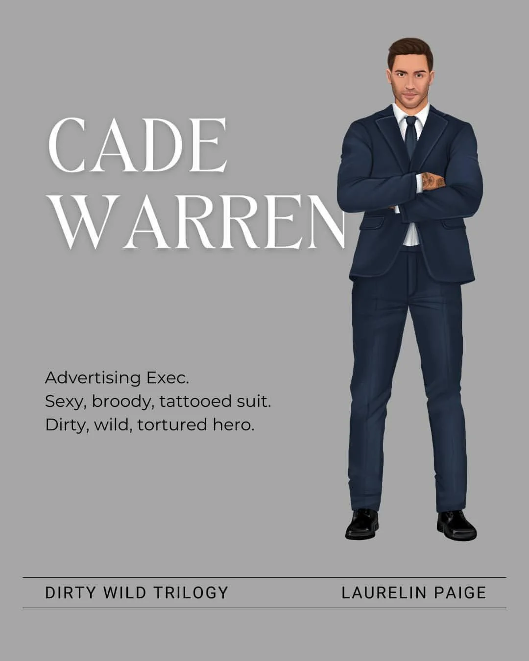 Cade Warren is the kind of man you 𝘴𝘩𝘰𝘶𝘭𝘥 stay away from&hellip;
&hellip;but absolutely won&rsquo;t. 🖤

✔ Dirty
✔ Wild
✔ Broken
✔ Obsessed

And yep&mdash;his entire story? 𝗙𝗥𝗘𝗘.

📱 𝑫𝒊𝒗𝒆 𝒊𝒏𝒕𝒐 𝒕𝒉𝒆 𝑫𝒊𝒓𝒕𝒚 𝑾𝒊𝒍𝒅 𝑻𝒓𝒊𝒍𝒐𝒈
