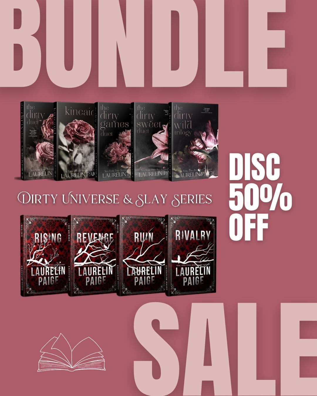 Dark, addictive, and impossible to put down&hellip;

For a limited time, the 𝑫𝒊𝒓𝒕𝒚 𝑼𝒏𝒊𝒗𝒆𝒓𝒔𝒆 and 𝑺𝒍𝒂𝒚 𝑺𝒆𝒓𝒊𝒆𝒔 bundles are 50% OFF at @flutterromancebookstore ❤️

Whether you&rsquo;re building your collection or finally starting t