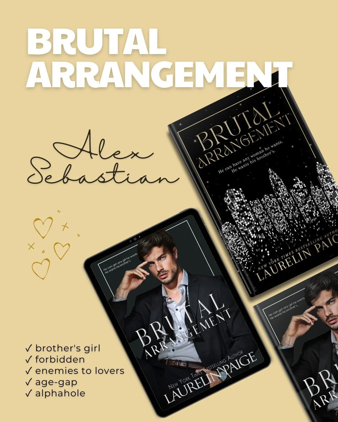 He knows she&rsquo;s the one woman he shouldn&rsquo;t touch&hellip;

So why can&rsquo;t he stop thinking about her?

𝑊ℎ𝑎𝑡 𝑡𝑜 𝑒𝑥𝑝𝑒𝑐𝑡&hellip;
✓ forbidden desire
✓ brother&rsquo;s girl
✓ enemies to lovers
✓ possessive hero
✓ revenge plot
✓ hi