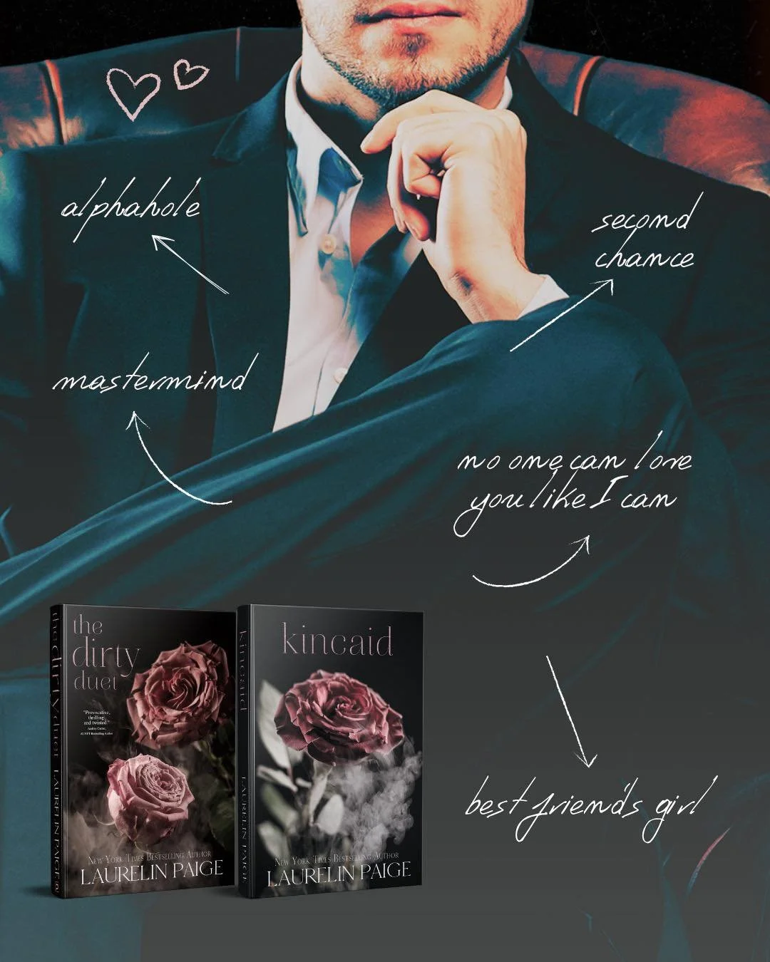 Okay but which one gets you MORE unhinged&hellip;⁣
⁣
🥵 The alphahole who has a plan for everything including YOU ⁣
⁣
🫠 The &ldquo;she was supposed to be off limits&rdquo; best friend&rsquo;s girl situation ⁣
⁣
The Dirty Duet &amp; Kincaid has BOTH 