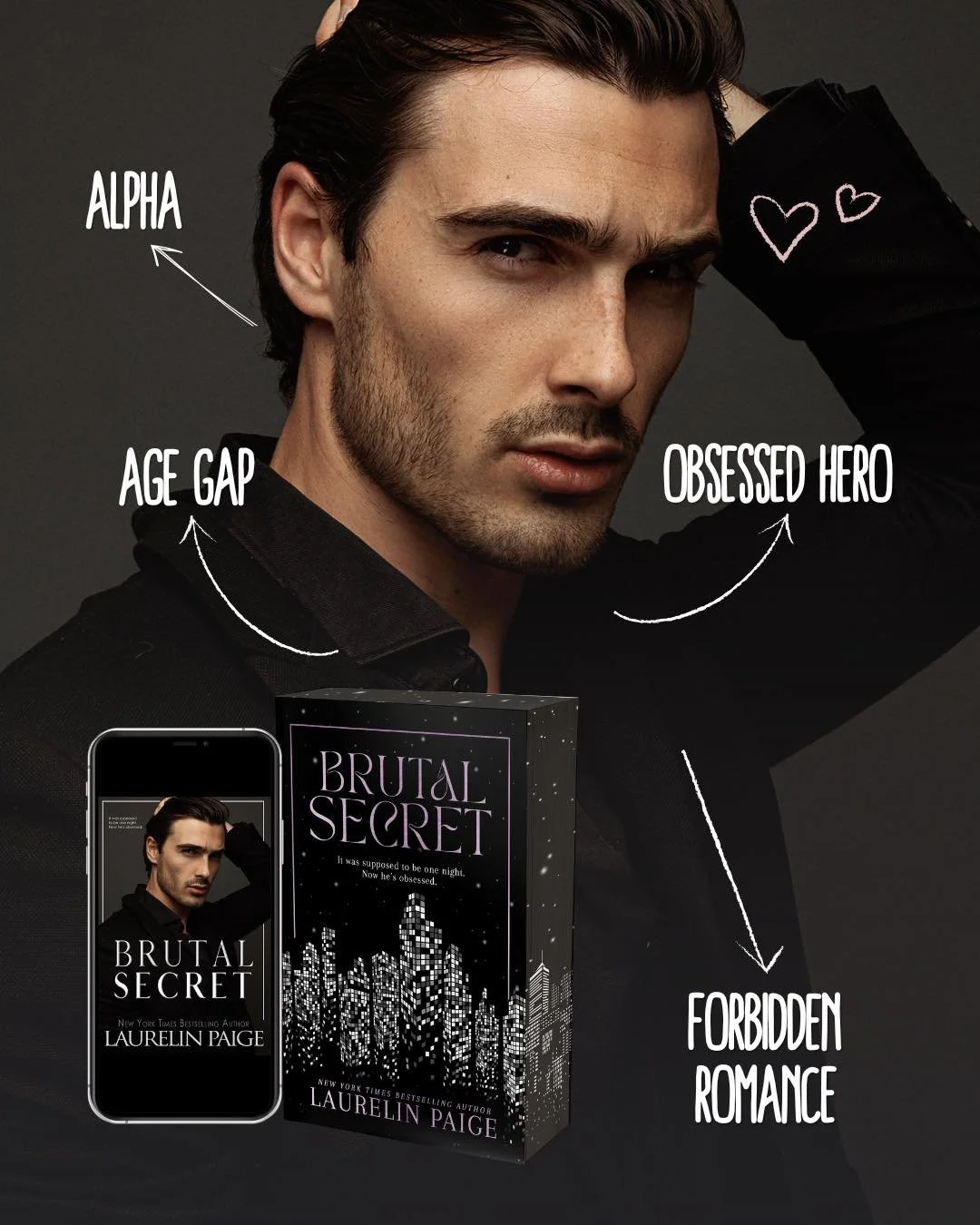 This is your sign to read the book where:⁣
&ldquo;He was supposed to be one night.⁣
Now he&rsquo;s obsessed.&rdquo; 😮&zwj;💨⁣
⁣
𝗕𝗿𝘂𝘁𝗮𝗹 𝗦𝗲𝗰𝗿𝗲𝘁 𝗱𝗲𝗹𝗶𝘃𝗲𝗿𝘀:⁣
🖤 Age gap + forbidden tension⁣
🖤 Possessive MMC⁣
🖤 One night stand afterm
