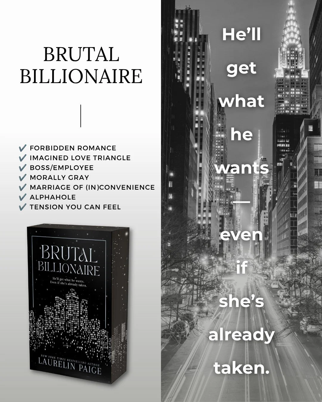 Which trope gets you clicking &ldquo;Buy Now&rdquo; the fastest?⁣
⁣
💍 Marriage of (in)convenience⁣
💼 Boss/employee⁣
🖤 Morally gray hero⁣
🔥 Forbidden romance⁣
🥵 Obsessive hero⁣
⁣
For me, a hero who's completely obsessed is impossible to resist. ?