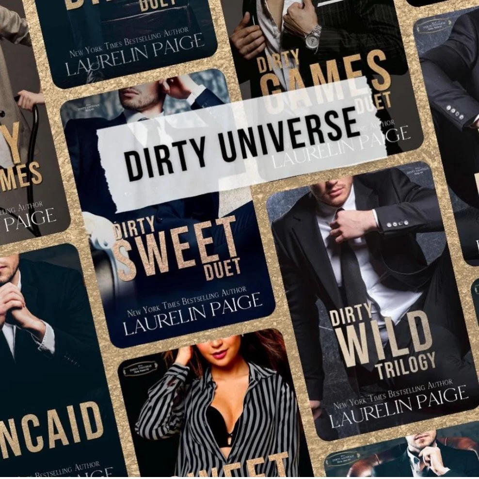 The Dirty Universe checklist
boss/employee 
fake fianc&eacute;
teacher student 
forbidden romance 
grumpy/sunshine 
second chance 
forced proximity 
possessive heroes
ANGST + spice 
#darkromance #bookstagram #bookrecs #romance #books