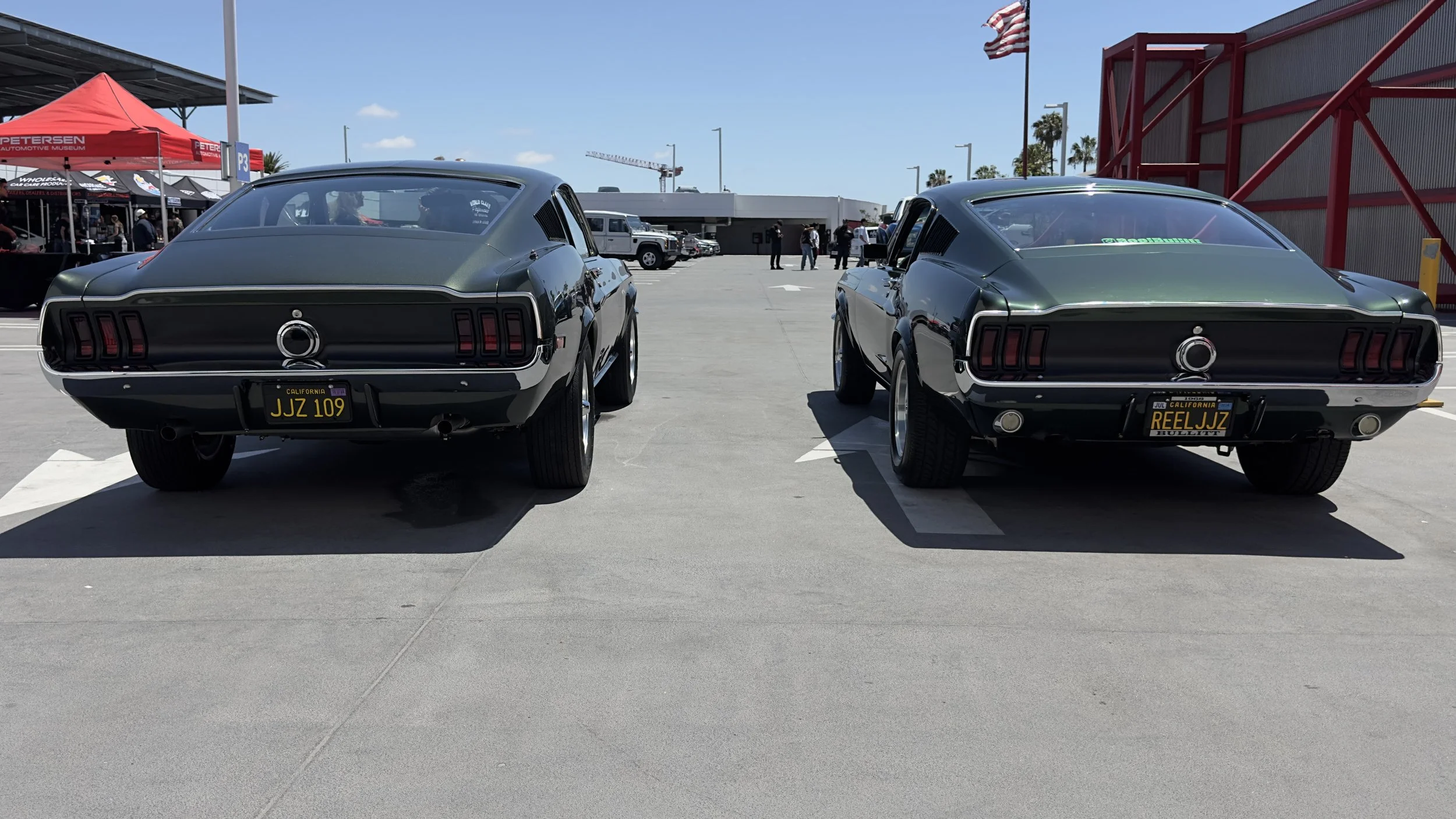 World's Rare (only?) Photos Featuring JJZ109 #558 Side by Side with another 1968 Mustang featured at the Petersen Museum