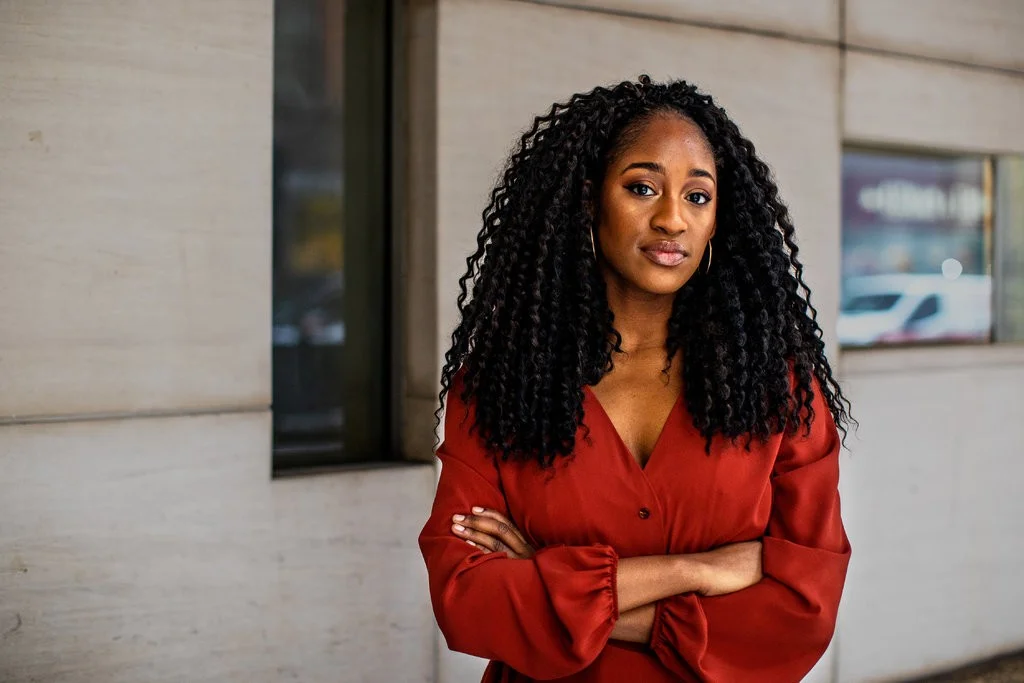 Najla Austin, the 27-year-old founder of the forthcoming Ethel’s Club. Credit Demetrius Freeman for The New York Times