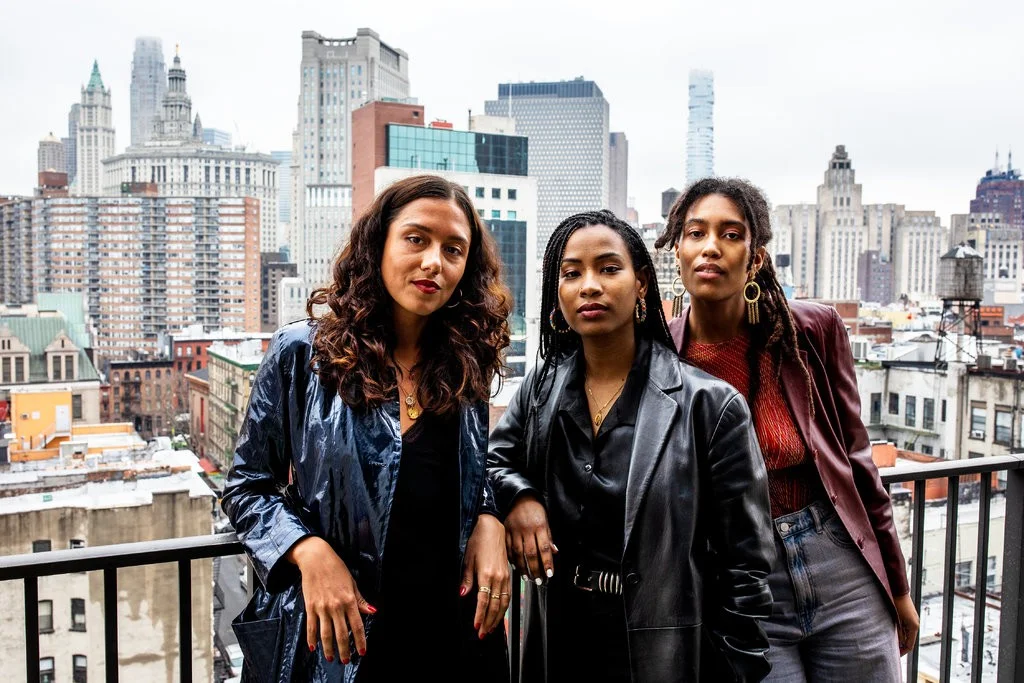 From left, June Canedo, Ladin Awad and Sienna Fekete, the founders of Chroma. Credit Demetrius Freeman for The New York Times