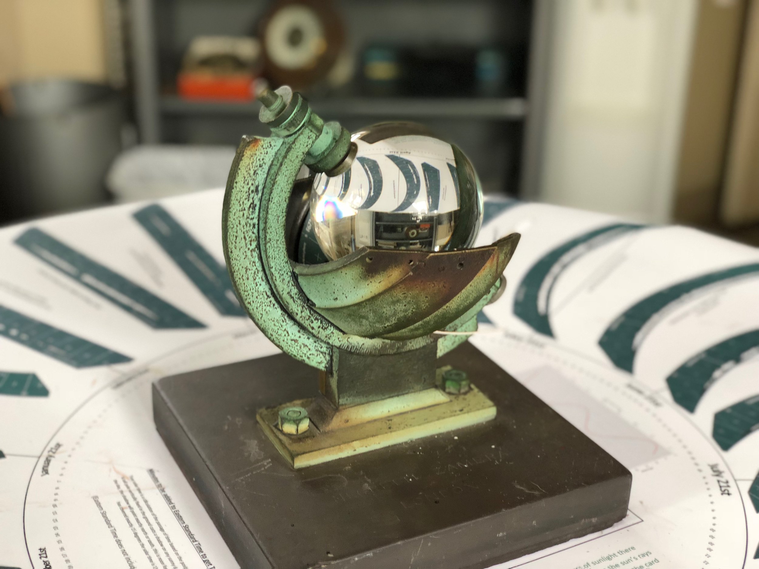 (Now on display in the observatory's exhibit room)