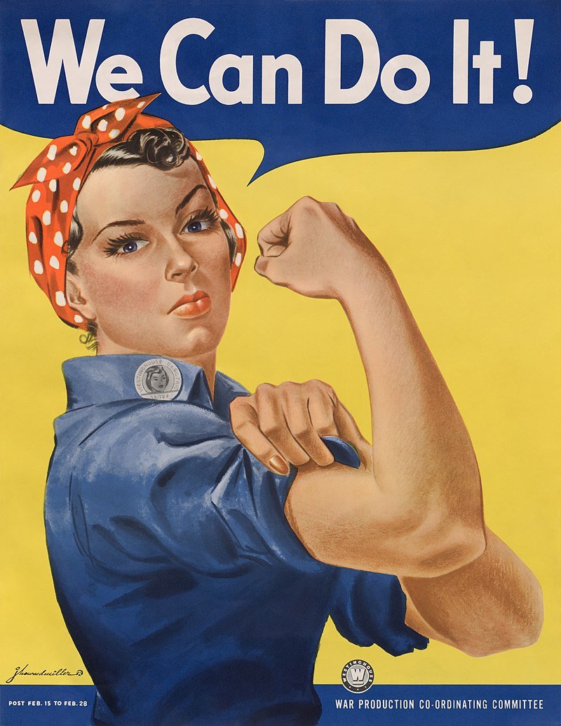 We Can Do It! poster by J. Howard Miller, 1943