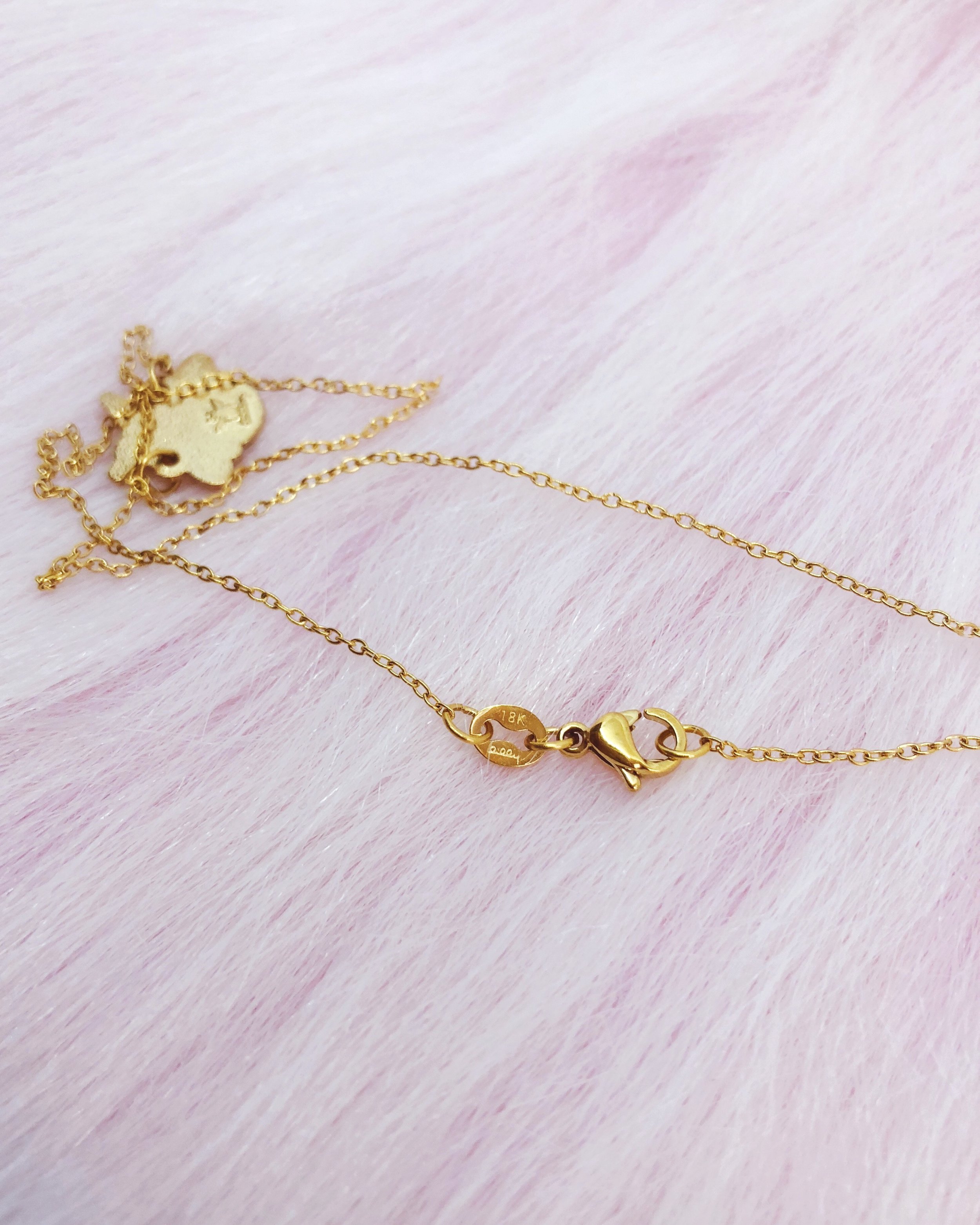 mini bee necklace 18k gold filled delicate dainty chain honeybee jewelry necklace by lilly baik.