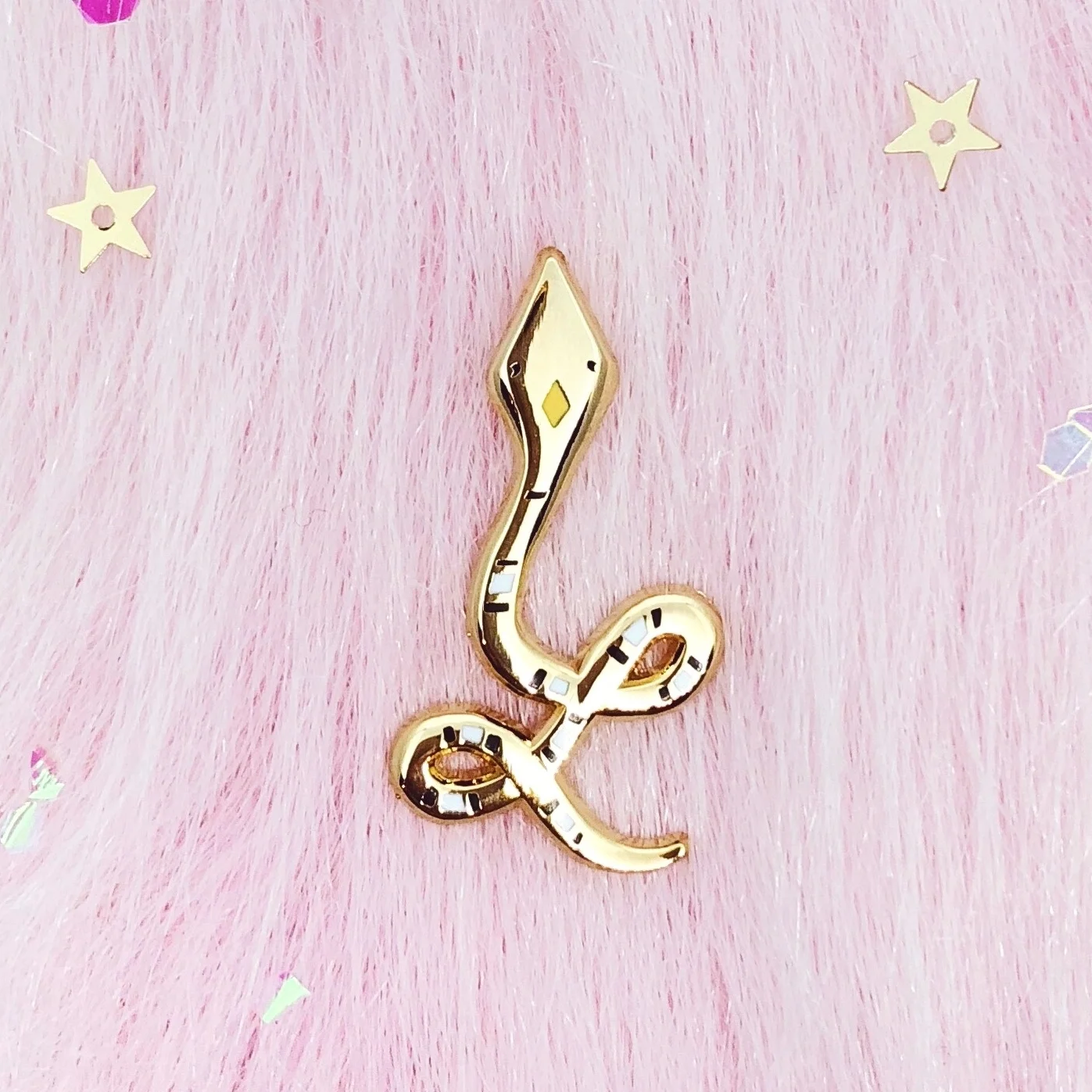 mini snake hard enamel animal nature inspired gold lapel pin by lilly baik.