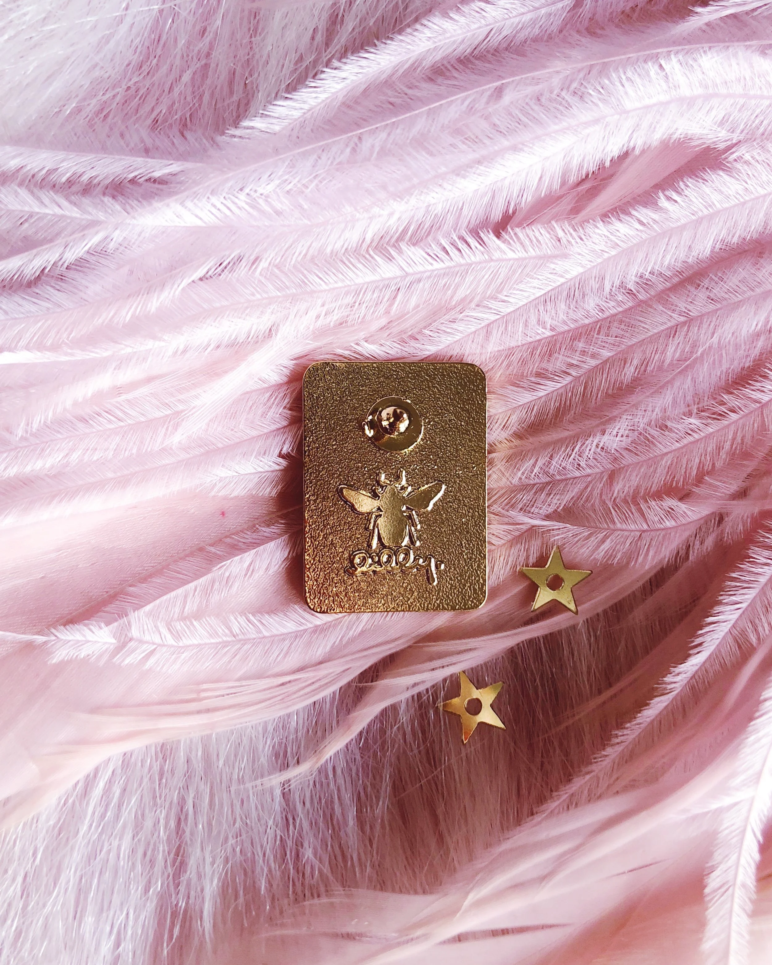 ace of spades gold bee poker playing card soft enamel pin by lilly baik.