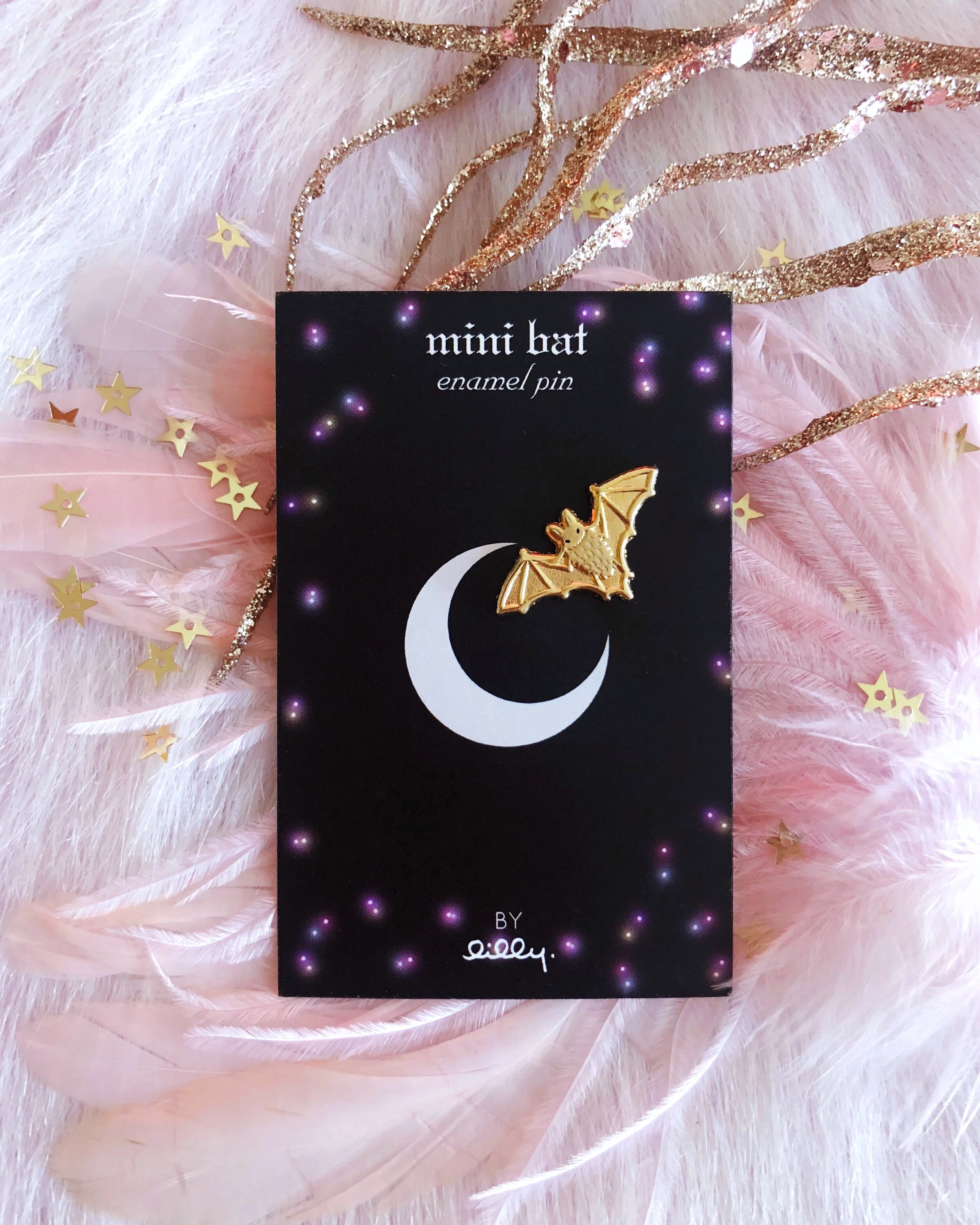 mini bat gold hard enamel cute spooky halloween pretty nature animal mini pin by lilly baik.