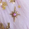 starburst opal rose pink gold star cute pretty hard enamel pin by lilly baik.