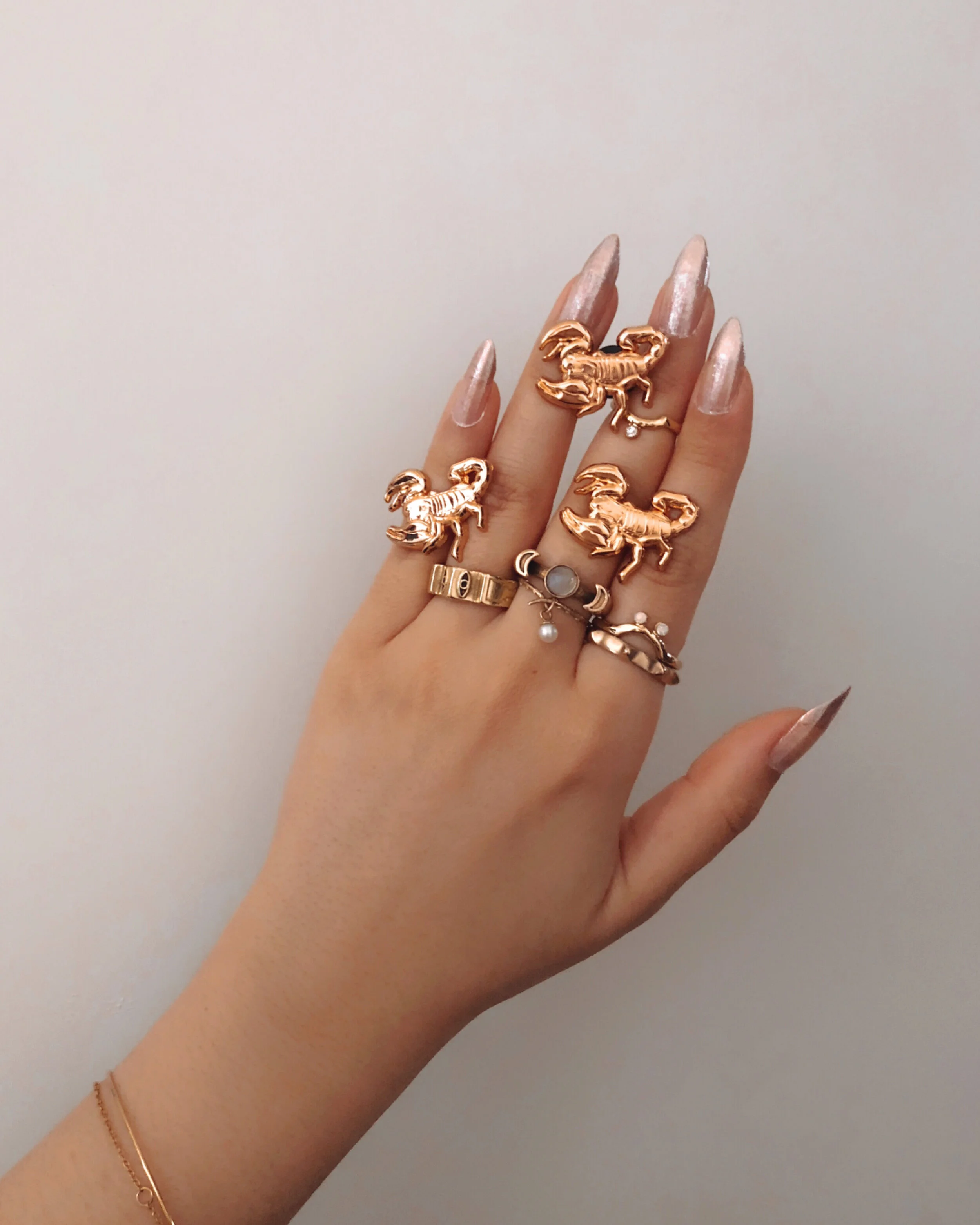 3d rose gold scorpion animal nature pin by lilly baik.