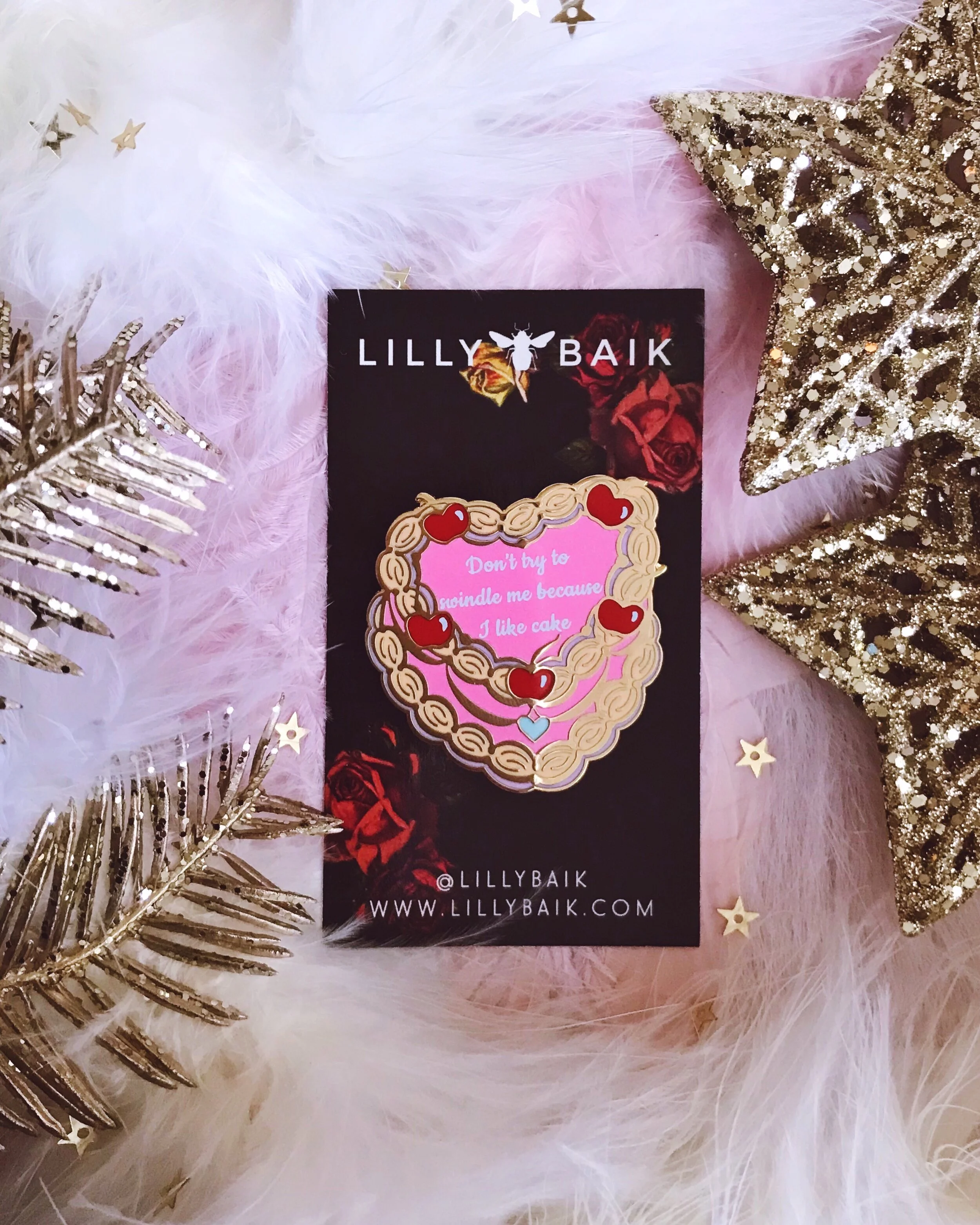 don't try to swindle me with cake 90 day fiance angela cute hard enamel pin by lilly baik.