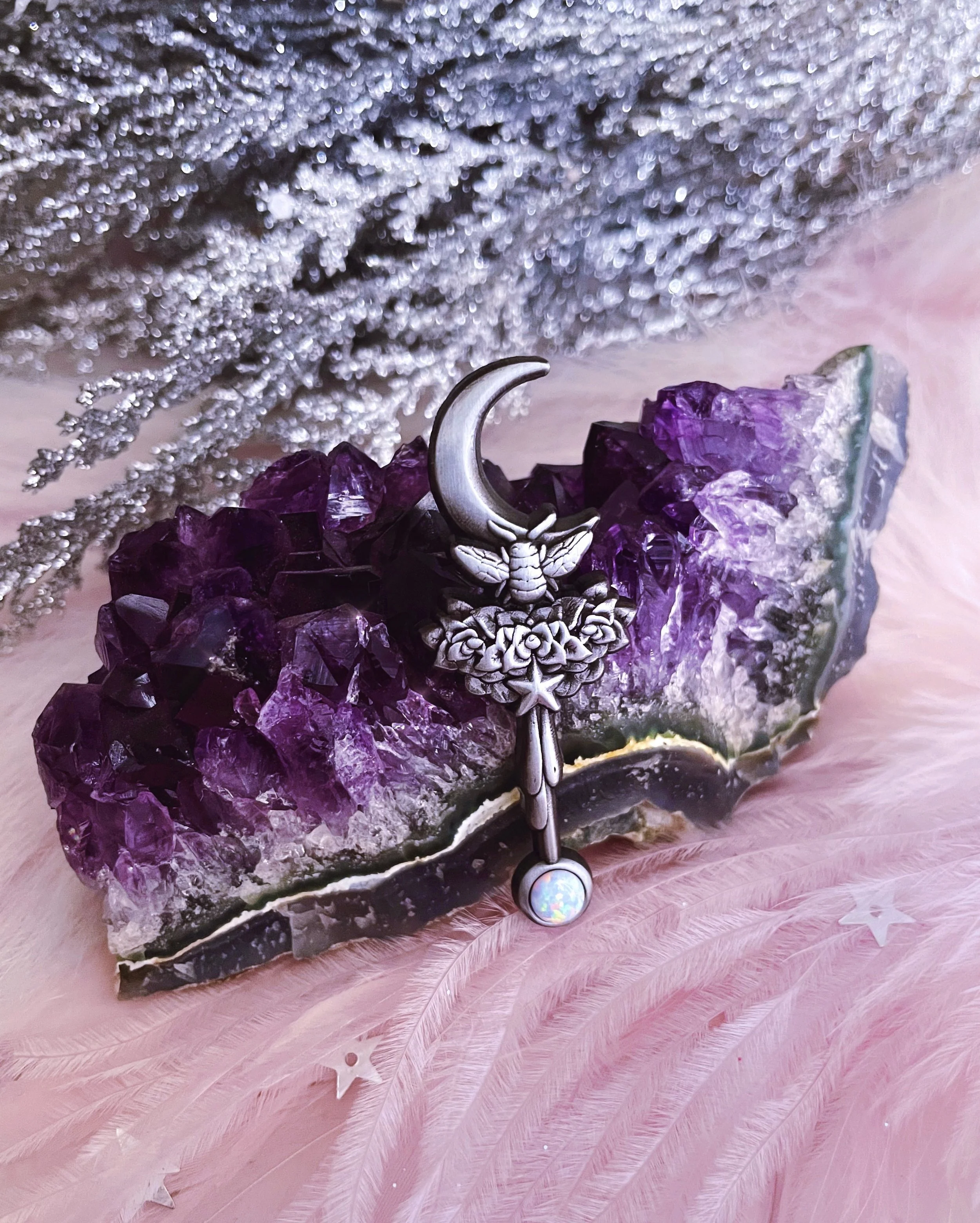 celestial bee magic wand pin display.jpg