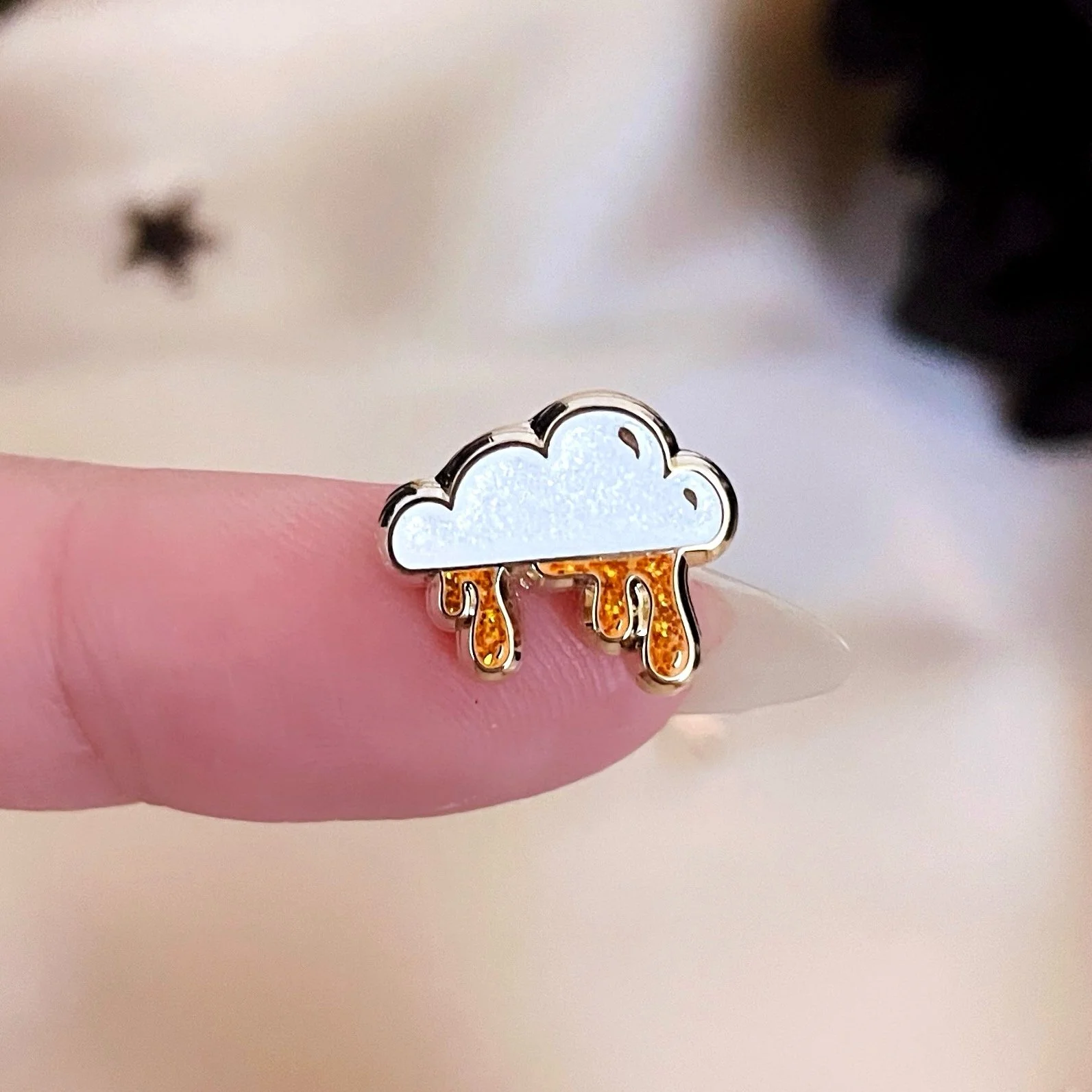 tiny honey cloud pin