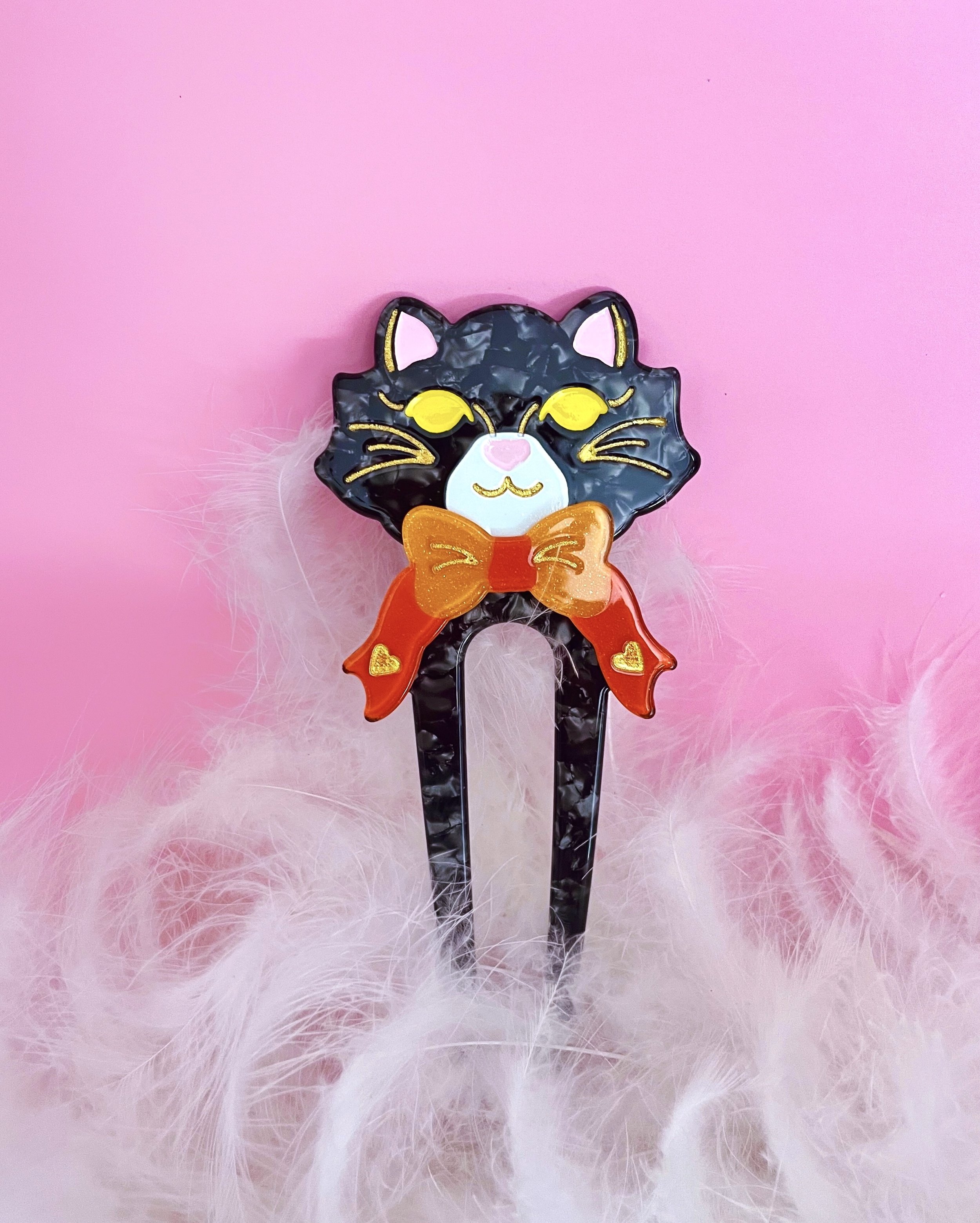 fancy cat french hair pin tuxedo flat.JPEG
