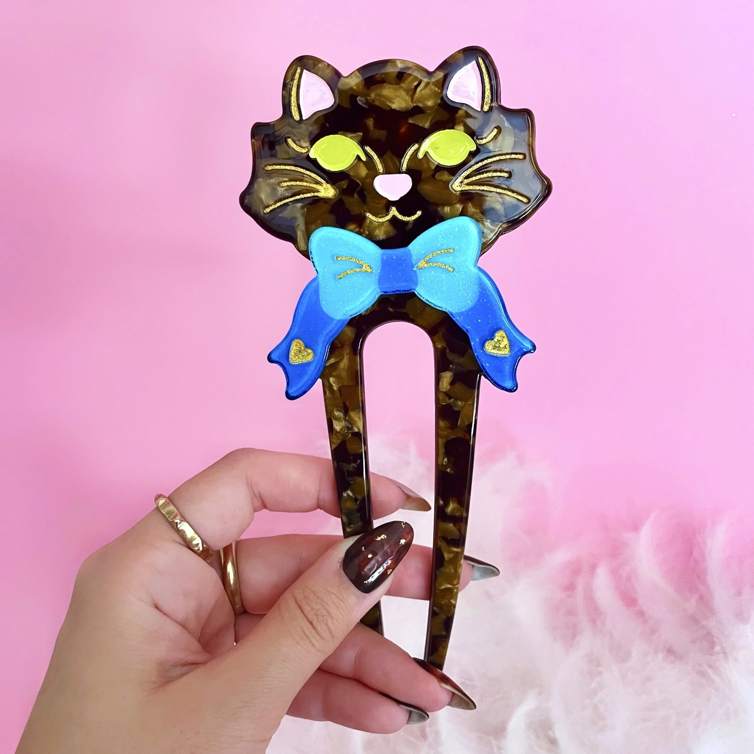 fancy cat french hair pin tortoiseshell main.JPEG