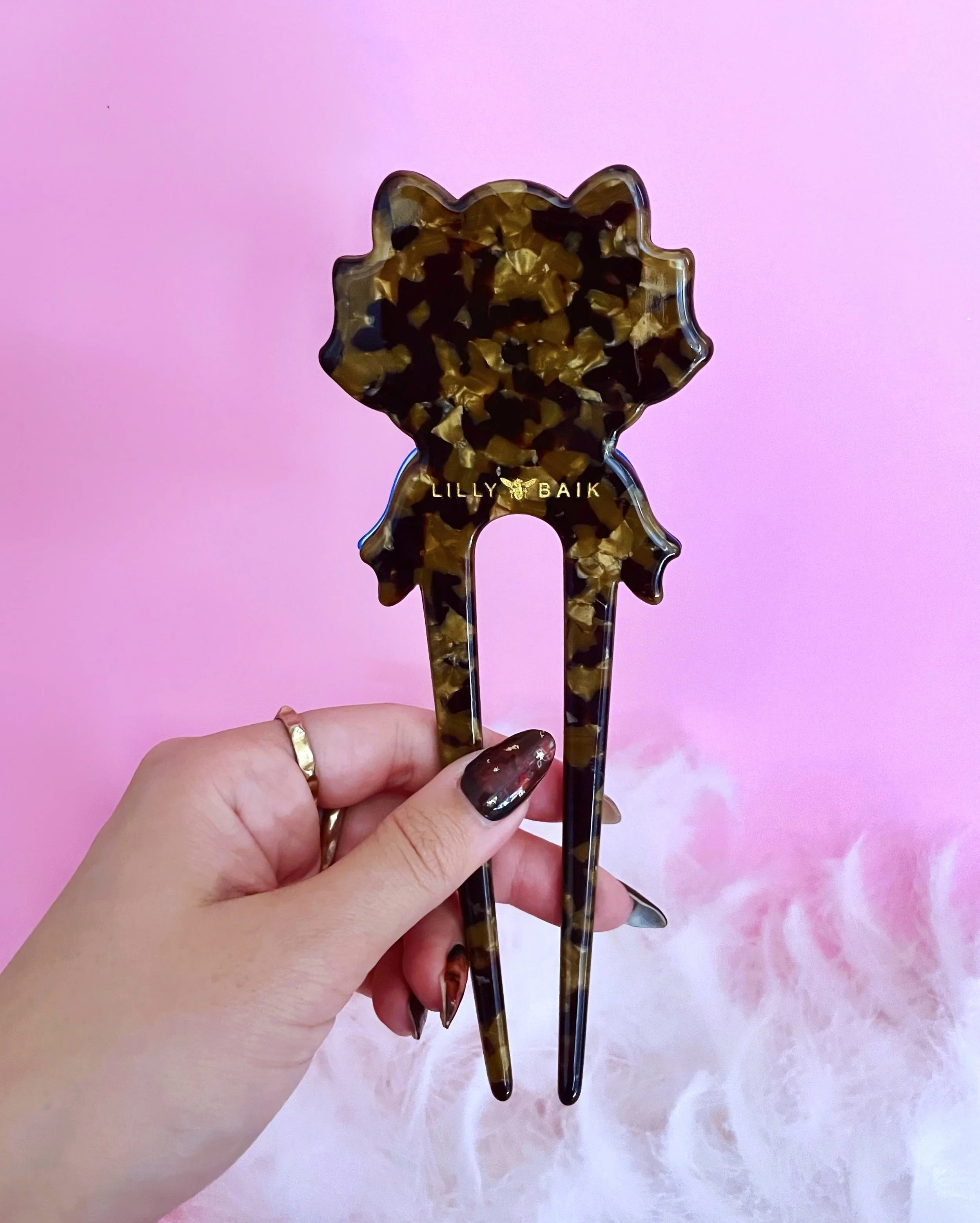 fancy cat french hair pin tortoiseshell back.JPEG