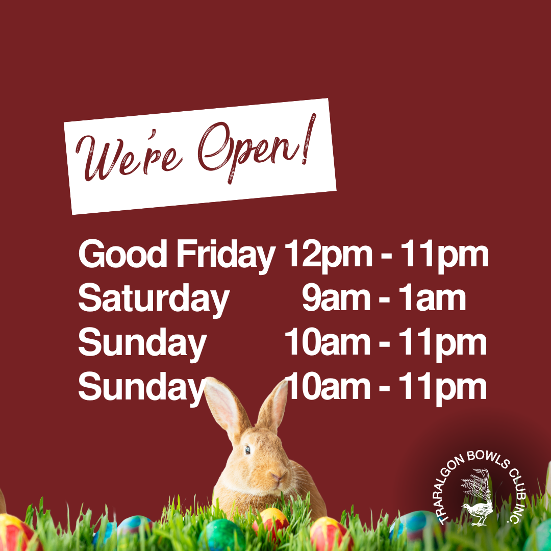 We're open for Easter