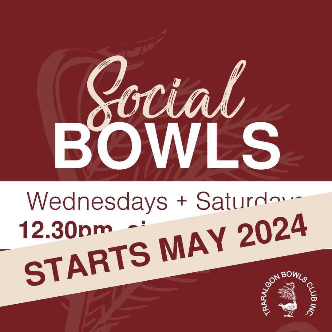 SOCIAL BOWLS IS BACK IN MAY
Join us for social bowling on Wednesdays and Saturdays each week at 12.30pm.

📍Sign-up by 11am on the day, on the sheet in the breezeway
📍$10 per person
📍Neat casual clothes
📍Bowls shoes