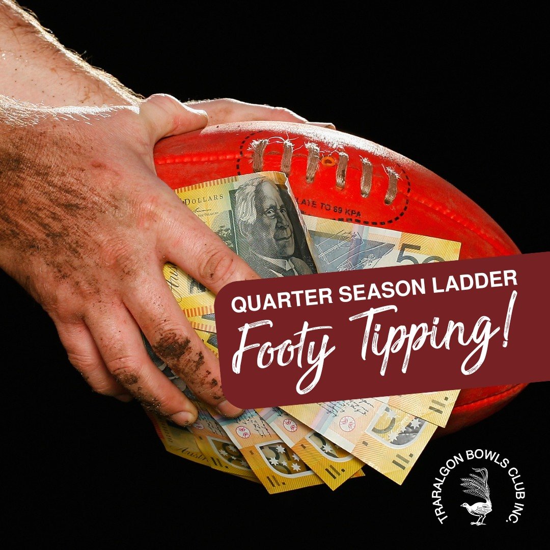 FOOTY TIPPING 1/4 SEASON LADDER
It's tough to believe that we're a quarterway through the 2024 AFL season already.
It's tight at the top - plenty of opportunity to come away with a win.
Good luck everyone! 

🏆42 points
NORMA HICKS 

😁39 points 
GEO
