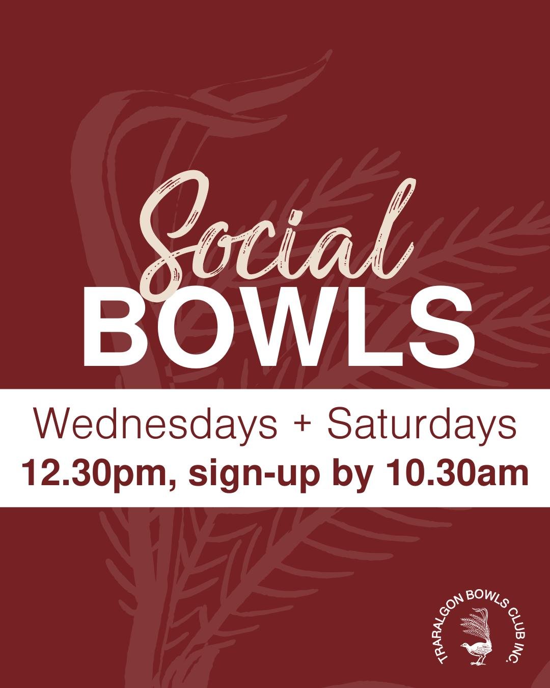 SOCIAL BOWLS IS FUN - TAG someone who should join in
Join us for social bowling on Wednesdays and Saturdays each week at 12.30pm.
📍Sign-up by 10.30am on the day, on the sheet in the breezeway
📍$10 per person
📍Neat casual clothes
📍Bowls shoes
**No
