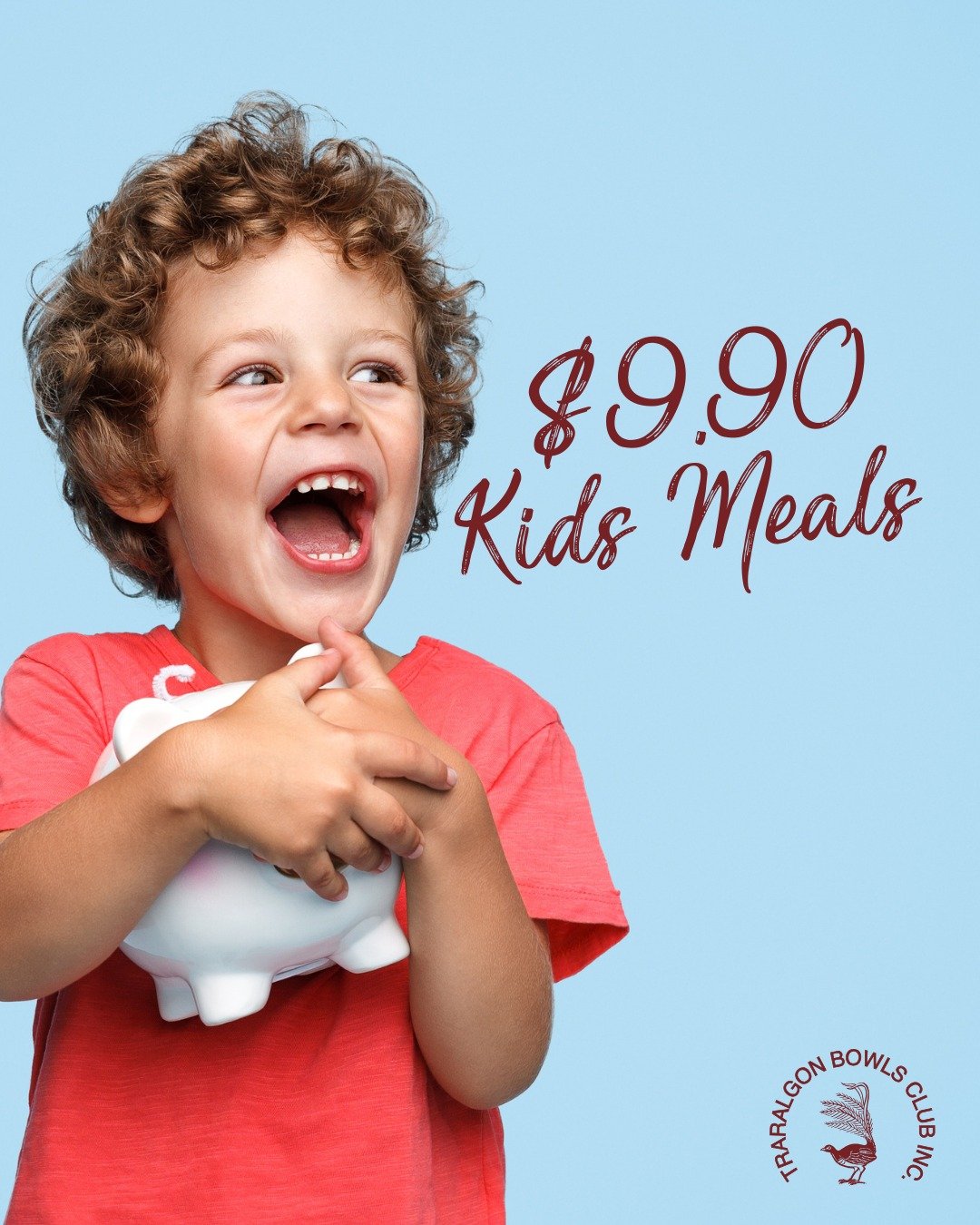 🍨KIDS MEALS $9.90 - EVERY DAY
5 delicious options to keep the kids happy.
😁Chicken schnitzel &amp; chips
😁Chicken parma &amp; chips
😁Battered or grilled fish &amp; chips
😁Fettucini bolognaise
😁Chicken nuggets &amp; chips
😁House-made ham and pi