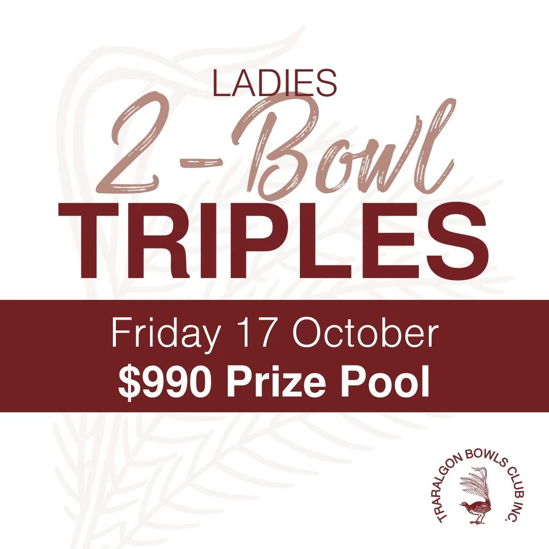 Ladies 2-Bowl Triples