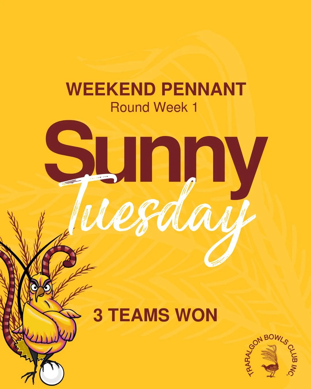 😁WEEKEND PENNANT - ROUND 1
