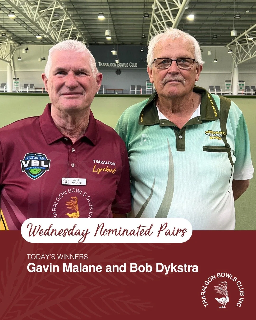 🍐 Wednesday Nominated Pairs🍐
The winners of the day were:
🥇Winners:  Gavin Malane and Bob Dykstra
🥈Runners-up:  Garry and Pat Trewin
Thank you to all who joined in on the fun. The jackpot didn't go off today.
📍Pop your name on the list in the br