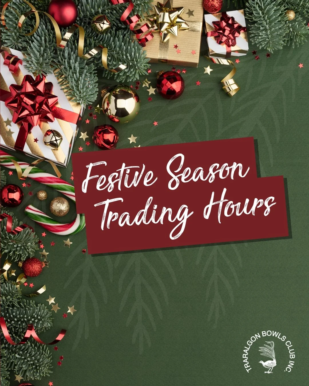 We&rsquo;re looking forward to celebrating the festive season with you.
🎄Monday 22 Dec: 10am to Midnight
🎅Tuesday 23 Dec: 10am - Midnight
🎄Wednesday 24 Dec: 10am - 11pm
🎅Christmas Day : CLOSED
🎄Boxing Day: 1030am - 1030pm (note: no raffles)
🎅Sa
