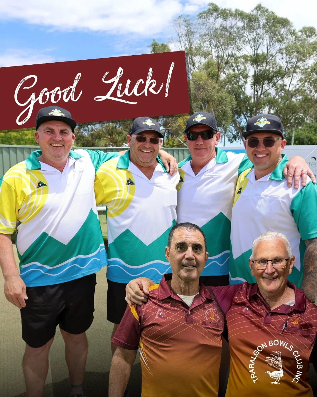 🍀GOOD LUCK REGION REPS!
Traralgon Bowls Club members Wayne Barnes, Matthew Ferrari, Vincent Mcilwain , James Scullin, Nick Turnbull and Michael Yacoub, are representing the Strzelecki Bowls Region at the 2026 Region Sides Championships in Ballarat f