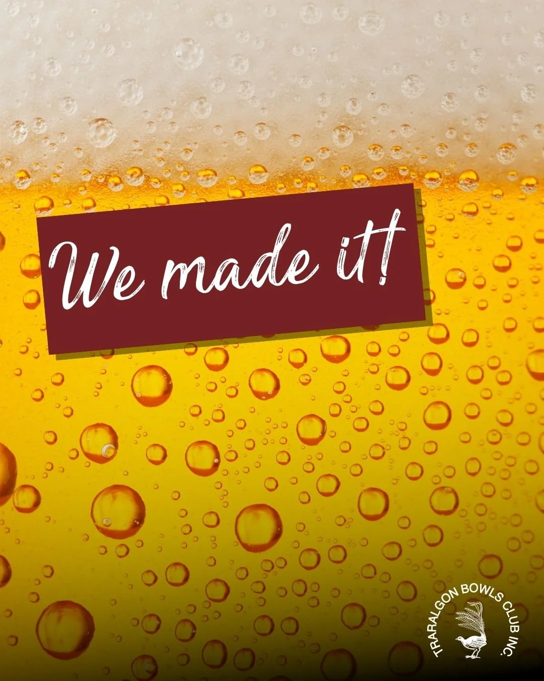 IT'S SO CLOSE YOU CAN TASTE IT!
What a week! We're creeping closer to 5pm Friday, and we're counting the minutes too. For happy hour, raffles, a night off cooking, and hopefully a member's jackpot win! See you soon - you've got this.
