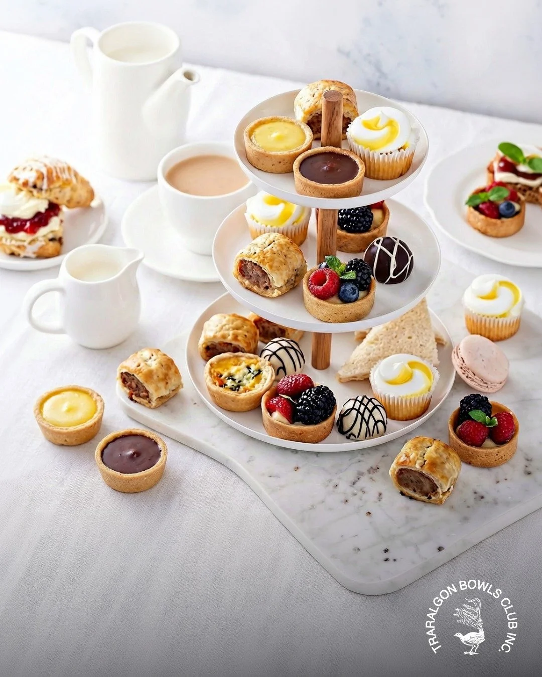 ☕CANCER COUNCIL BIGGEST MORNING HIGH TEA
Join us for our Biggest Morning High Tea and fundraising for the Cancer Council. 
For just $35 a ticket, you can enjoy bottomless tea and coffee, plus a delicious 10-piece morning tea with sweet and savoury tr