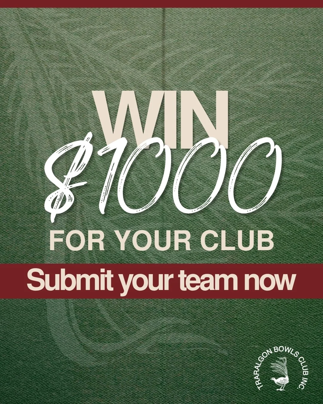 🚨INTRA_CLUB BOWLS NIGHT
Round up a team and join us for a lively night of lawn bowls, friendly rivalry and great prizes.
💰Prizes 
Winners prize: $1,000 in cash
Runner-up prize $500 Intersport gift card.
⏰Event Schedule
6pm &ndash; 6:30pm: Practice 