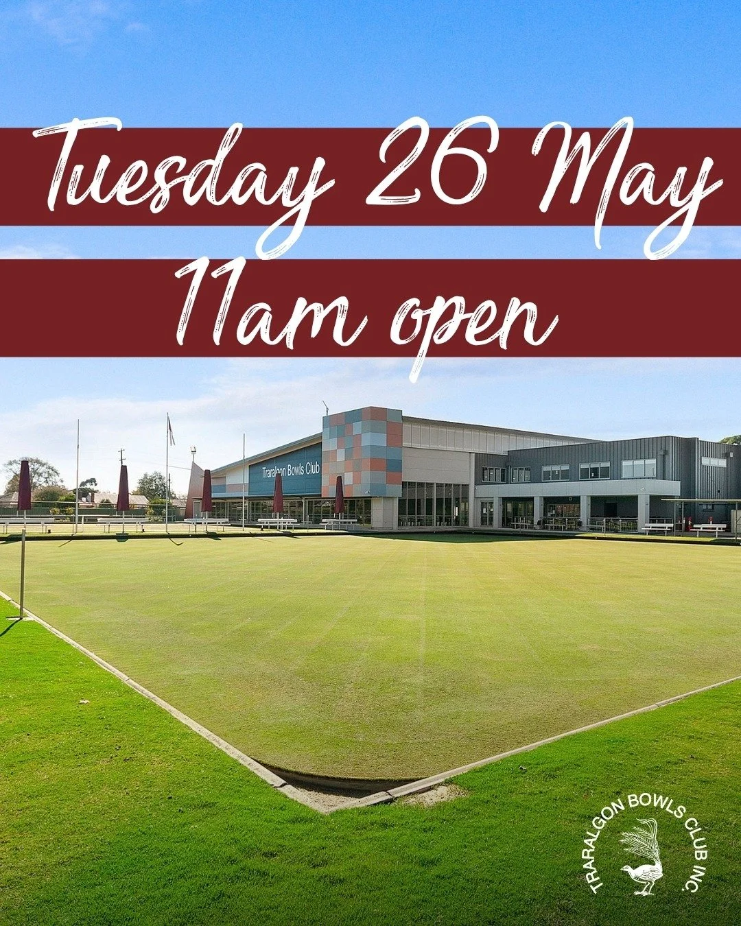 11AM OPEN TUESDAY 26 MAY
Members and guests, please note we will be opening at 11am Tuesday to enable all staff to complete mandatory training.