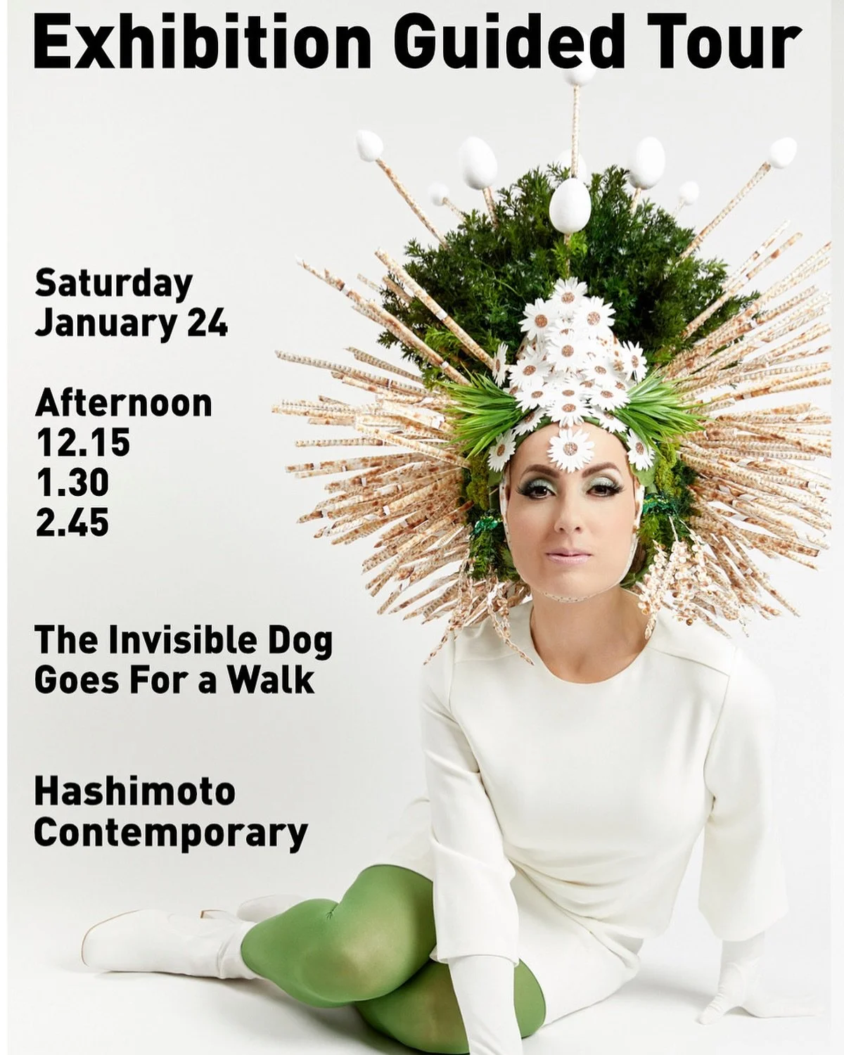 Do you want to know all the stories and secrets behind the exhibition "The Invisible Dog Goes for a Walk" at @hashimotocontemporary? 

I'm giving guided tours on Saturday January 24 and I will share many stories, some fun, some sad and some