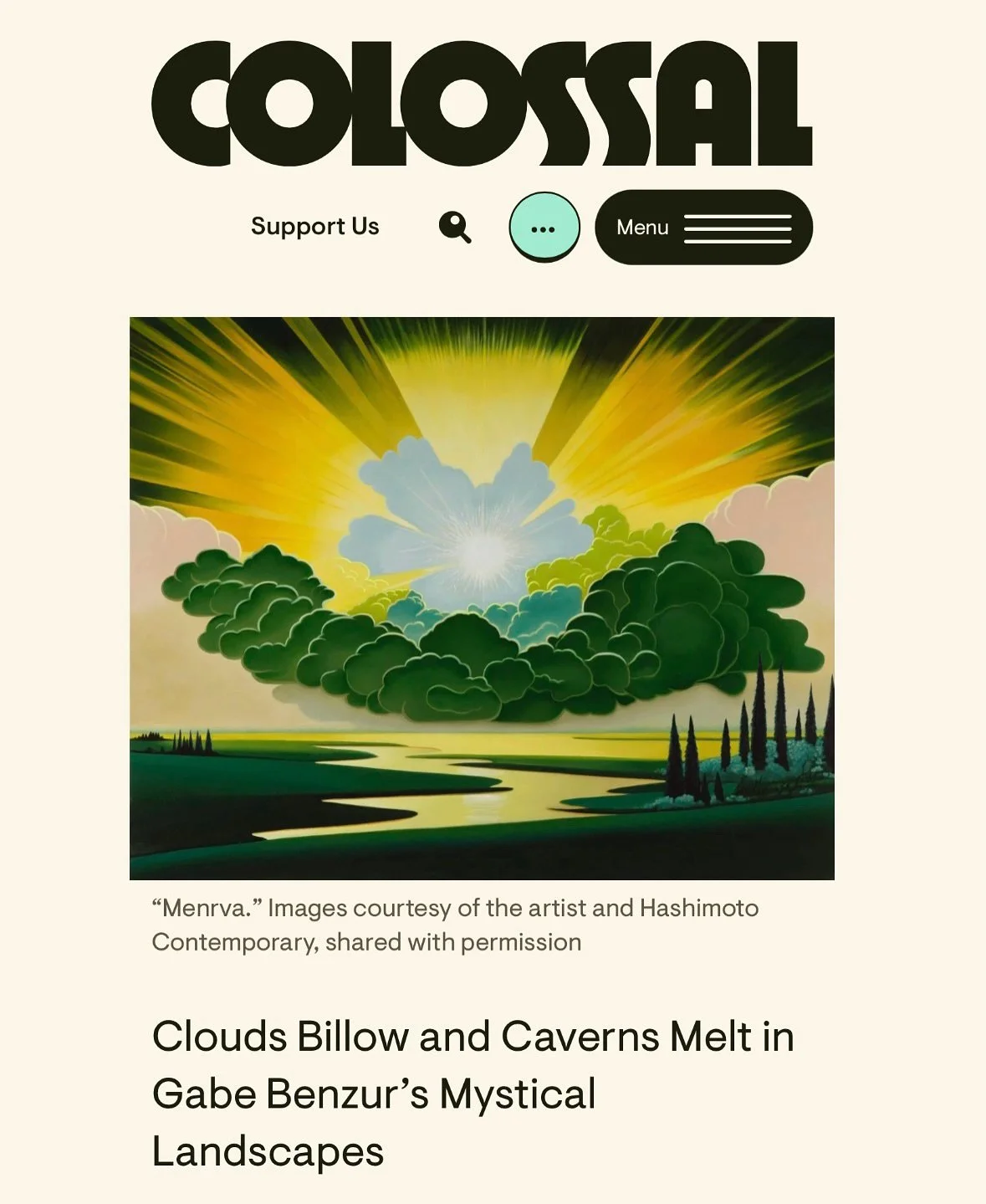 Artist Gabe Benzur @gbenzur got a great write-up by katemothes for @thisiscolossal. as part as the new exhibition "The Invisible Dog Goes for a Walk" at @hashimotocontemporary. 

You surely his very first solo exhibition at Bergen Street in